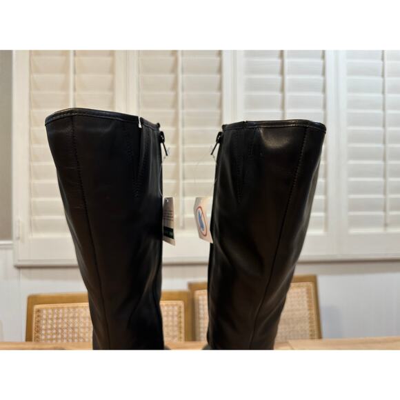 David Tate Superior Black Boots Leather Sz 10.5 WW NWOB Formal Casual Waterproof - Picture 10 of 13